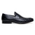 Belvedere Genuine Italian Woven Leather Penny Loafer - Black Belvedere Genuine Italian Woven Leather Penny Loafer - Black