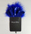 Royal Blue Sequin Ruffle & Feather Pocket Square Insert