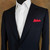 Red 100% Cotton Pre-Folded Pocket Square Handkerchief Insert - 3 Point