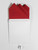 Red 100% Cotton Pre-Folded Pocket Square Handkerchief Insert - 3 Point