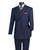 Vinci Double-Breasted Suit with Hidden Adjustable Waist - Navy Blue Vinci Double-Breasted Suit with Hidden Adjustable Waist - Navy Blue