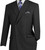 Vinci Double-Breasted Suit with Hidden Adjustable Waist - Black Vinci Double-Breasted Suit with Hidden Adjustable Waist - Black
