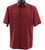 Bassiri Red Abstract Lines Short Sleeve Camp Shirt