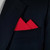 White Mini Dots on Red 100% Cotton Pre-Folded Pocket Square Handkerchief Insert - 2 Point White Mini Dots on Red 100% Cotton Pre-Folded Pocket Square Handkerchief Insert - 2 Point