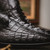 Marco di Milano Genuine Caiman Crocodile Hornback Dress Shoe - Black
