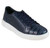 Los Altos Genuine Caiman Croc Belly & Calf Leather Navy Blue Sneaker