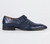 Los Altos Genuine Caiman Hornback Dress Shoe - Navy Blue