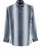 Bassiri Long Sleeve Camp Shirt -Black & White Moiré Pattern