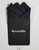 Black 100% Cotton Pre-Folded Pocket Square Handkerchief Insert