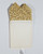 100% Cotton Pre-Folded Pocket Square Handkerchief Insert -  Metallic Gold Leaves