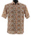 Clearance: Bassiri Short Sleeve Camp Shirt - Orange Spiral Design