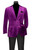 Vinci Purple Velvet 2 Button Sportcoat
