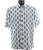 White and Black Diamond Design Short Sleeve Camp Shirt