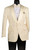 Vinci Champagne Ivory Floral Jacquard Sportcoat with Matching Bow Tie