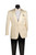 Vinci Champagne Ivory Floral Jacquard Sportcoat with Matching Bow Tie