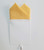 100% Cotton Pre-Folded Pocket Square Handkerchief Insert - Yellow-Gold  Floral
