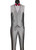 Vinci 3 Piece Sheened Satin Slim Fit Suit - Silver