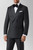 MaxDavoli Double-Breasted Peak Lapel Black Wool Tuxedo 