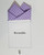 100% Cotton Pre-Folded Pocket Square Handkerchief Insert - Light Purple Polka Dot