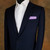 Light Purple 100% Cotton Double Fold Flat Top Pre-Folded Pocket Square Insert