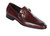 CLearance: Lombardy - Genuine Calf Leather Horsebit Dress Loafer - Burgundy