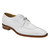 Belvedere 100% Genuine Ostrich Leg Dress Tie Shoe - White