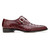 Belvedere Genuine Caiman Croc Monk Strap Dress Shoe - Burgundy