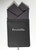 100% Cotton Pre-Folded Pocket Square Handkerchief Insert - Charcoal