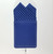 100% Cotton Pre-Folded Pocket Square Handkerchief Insert - Blue Polka Dot