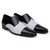Belvedere Deerskin & Napa Leather Classic Cap Toe Dress Tie Shoe - Black & White