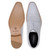 Belvedere Deerskin & Napa Leather Classic Cap Toe Dress Tie Shoe - White