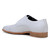 Belvedere Deerskin & Napa Leather Classic Cap Toe Dress Tie Shoe - White