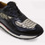 Los Altos Genuine Python and Leather Sneaker - Black & Natural