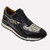 Los Altos Genuine Python and Leather Sneaker - Black & Natural