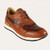 Los Altos Genuine Python and Leather Sneaker - Rustic Brown