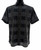 Bassiri Short Sleeve Camp Shirt - Artistic Square Pattern in Black with White