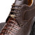 Marco di Milano Genuine Caiman & Lizard Sneaker - Brown