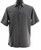Bassiri Plaid Tonal Weave Short Sleeve Camp Shirt - Grey