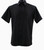 Bassiri Tiny Dot Weave Short Sleeve Camp Shirt - Black
