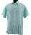 Bassiri Tiny Dot Weave Short Sleeve Camp Shirt - Sea Green