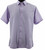 Bassiri Tiny Dot Weave Short Sleeve Camp Shirt - Lilac Purple