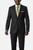 Barocci Super 150's Wool Classic Italian Suit - Flat Front Slacks - Black