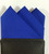 Royal Blue 100% Cotton Pre-Folded Pocket Square Handkerchief Insert