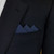 Dark Blue Cotton & Linen Pre-Folded Pocket Square Handkerchief Insert