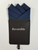 Dark Blue Cotton & Linen Pre-Folded Pocket Square Handkerchief Insert