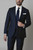 Barocci Super 130's Italian Wool Suit - Trim Fit - Subtle Navy Plaid