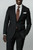 Barocci Super 150's Wool Modern Trim Fit Italian Suit - Black