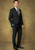 Barocci Super 110's Black Shadow Weave Italian Suit - Flat Front Slacks - Classic Fit