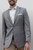 Barocci 2-Button Super 130's Wool Italian Luxury Tan  & Grey Plaid Sportcoat