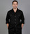 Clearance: Leonardo Valenti 2-Piece Wide Leg Walking Suit - Black